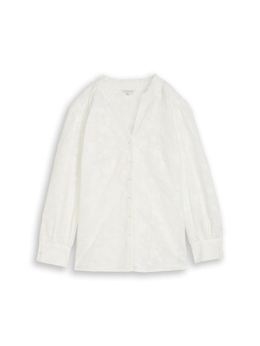 TOM TAILOR Plus Size - Loose Fit Bluse mit Stickerei 52