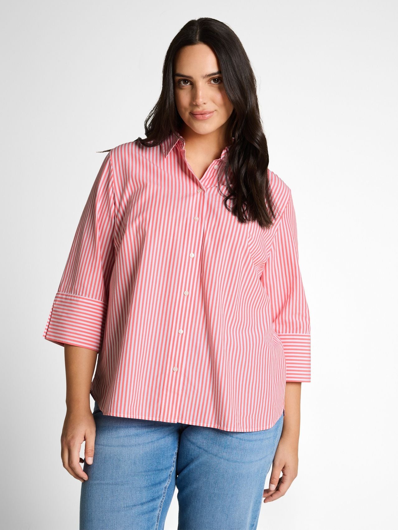 TOM TAILOR Plus Size - Hemdbluse mit Streifenmuster