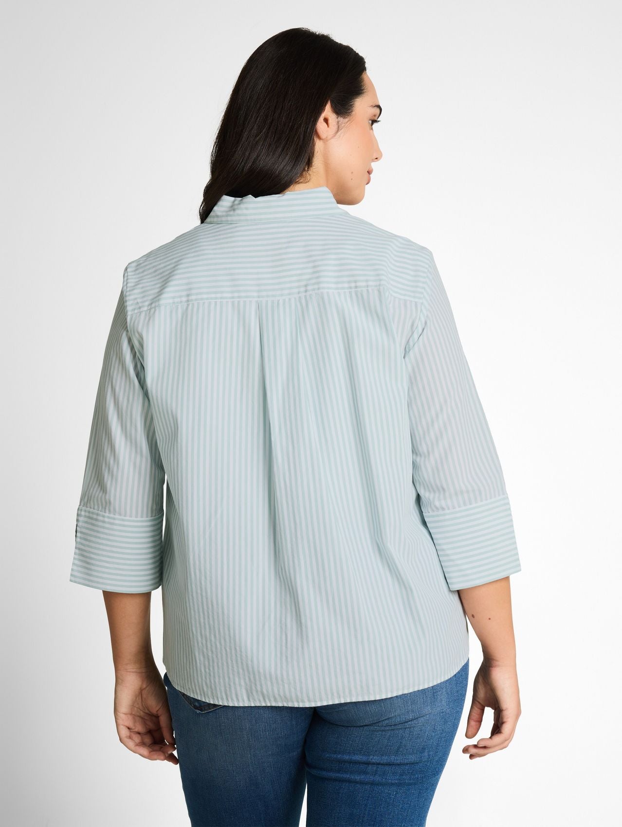TOM TAILOR Plus Size - Hemdbluse mit Streifenmuster