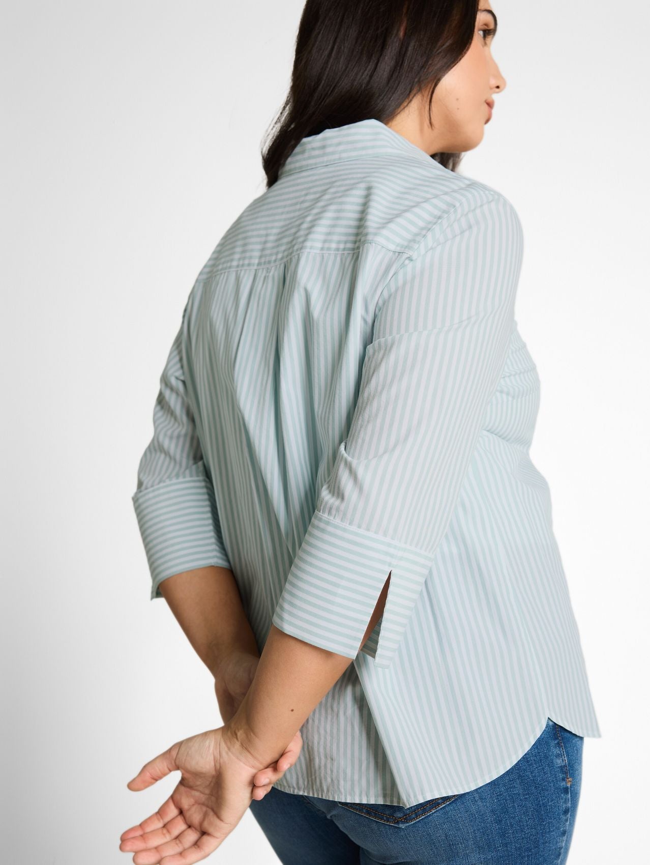 TOM TAILOR Plus Size - Hemdbluse mit Streifenmuster