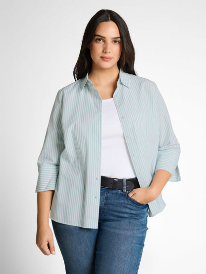 TOM TAILOR Plus Size - Hemdbluse mit Streifenmuster