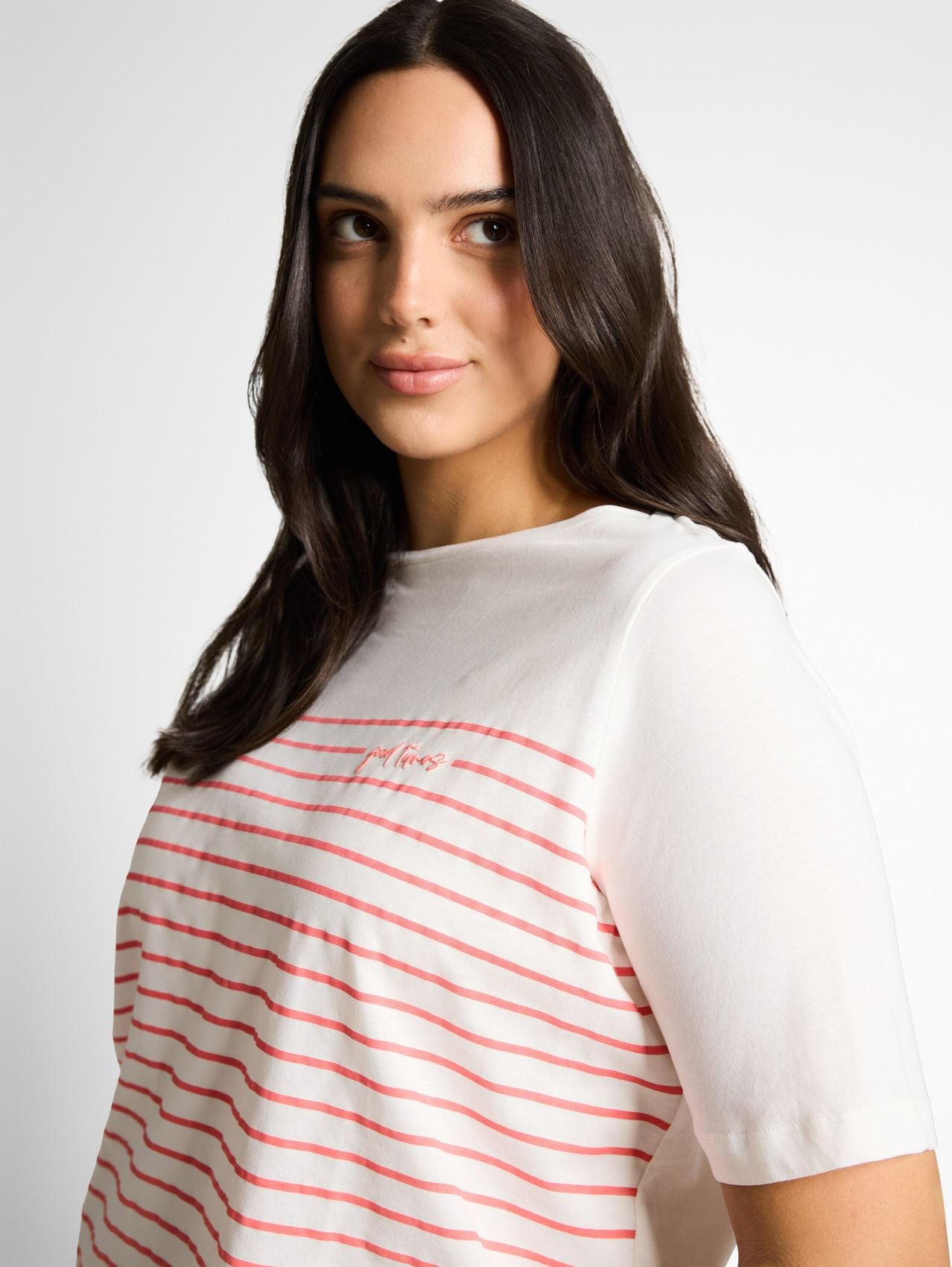 TOM TAILOR Plus Size - T-Shirt mit Streifenmuster