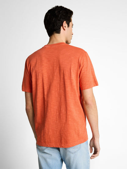 TOM TAILOR T-Shirt in Melange-Optik mit Print