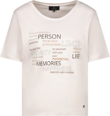 MONARI T-Shirt, champagne beige