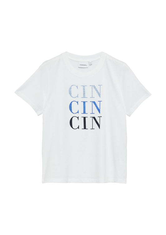 COMMA T-Shirt mit Artwork