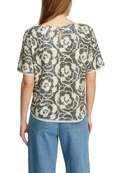 COMMA Paillettenshirt im Relaxed Fit