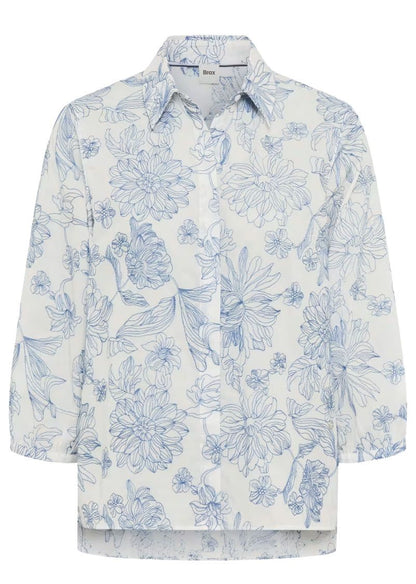 BRAX Bluse mit Blumenmuster "Vicki"