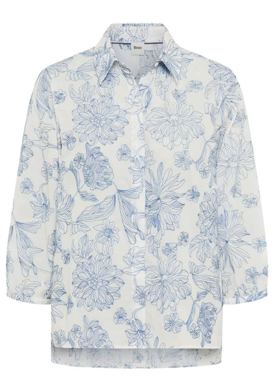 BRAX Bluse mit Blumenmuster "Vicki"