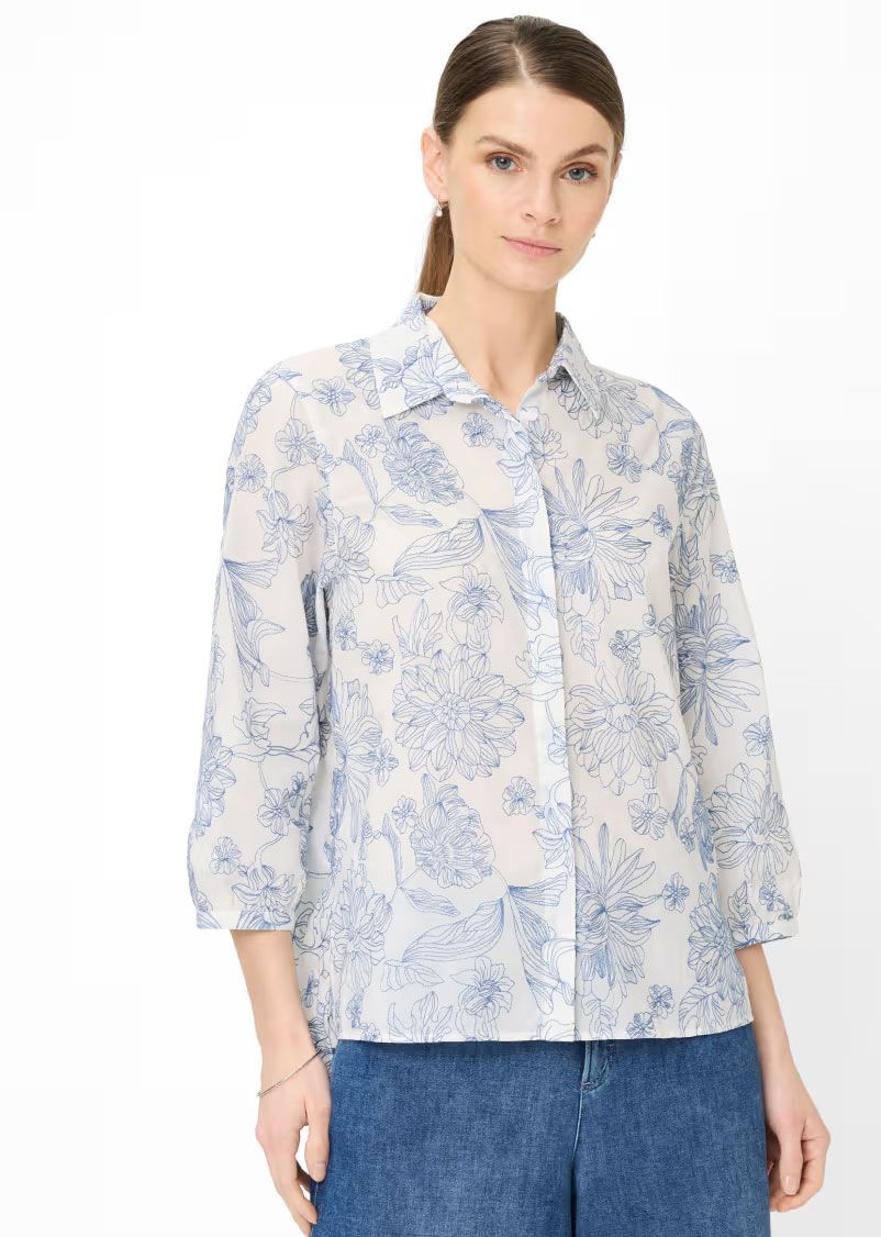 BRAX Bluse mit Blumenmuster "Vicki"