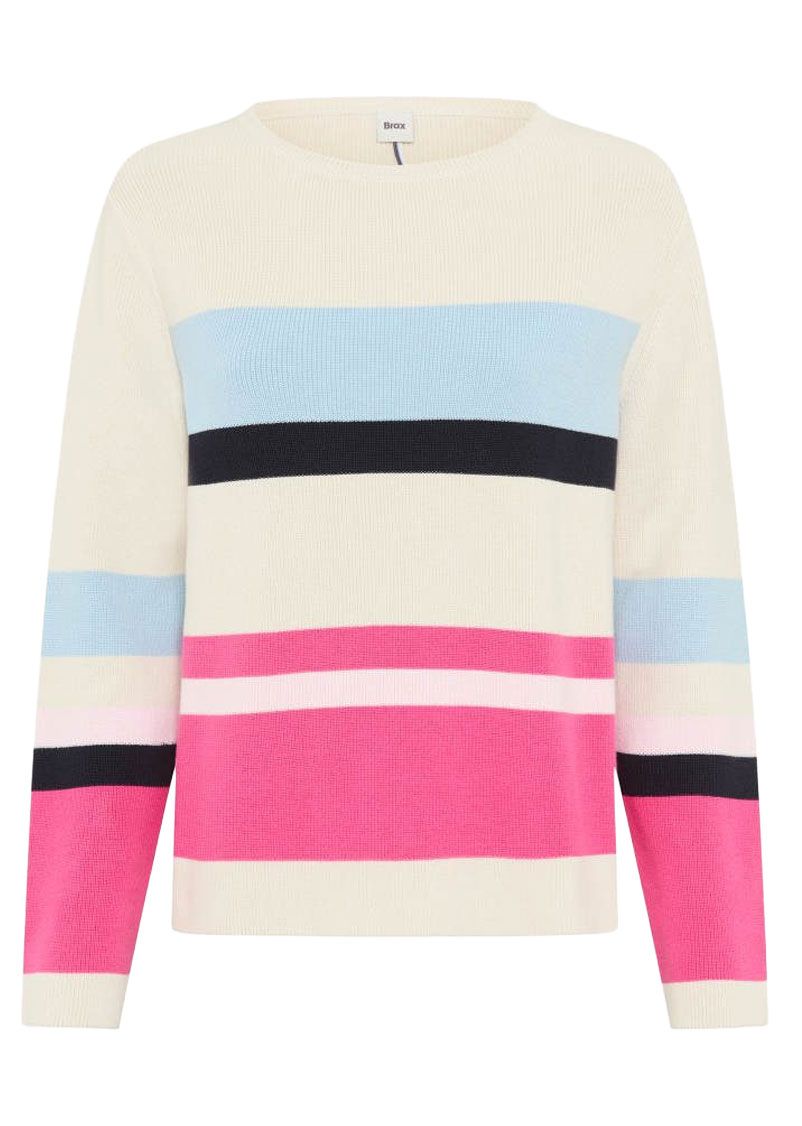 BRAX Gestreifter Strickpullover "Lesley"