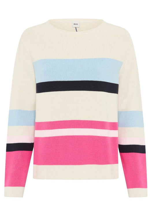 BRAX Gestreifter Strickpullover "Lesley"