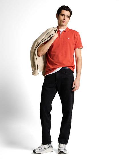 TOM TAILOR Piqué Poloshirt mit Logo-Stickerei