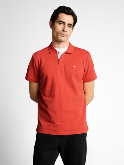 TOM TAILOR Piqué Poloshirt mit Logo-Stickerei