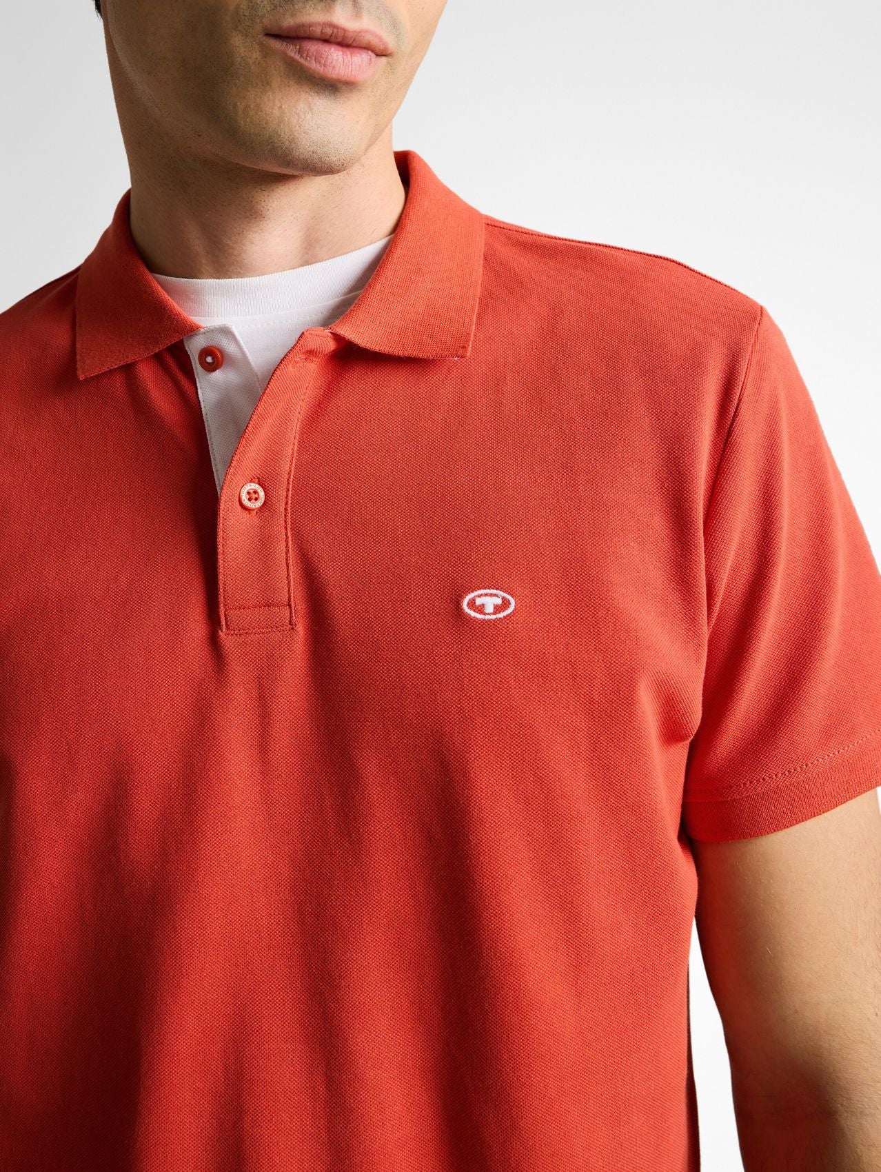 TOM TAILOR Piqué Poloshirt mit Logo-Stickerei