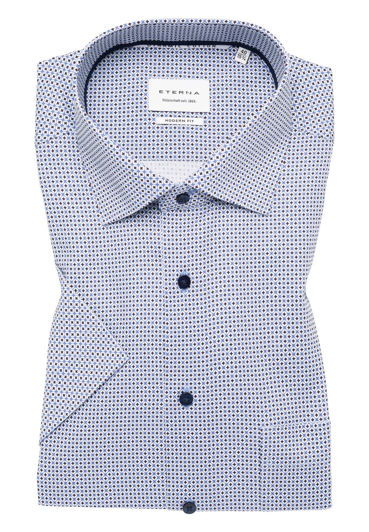 ETERNA Hemd Twill Kurzarm Kurzarm