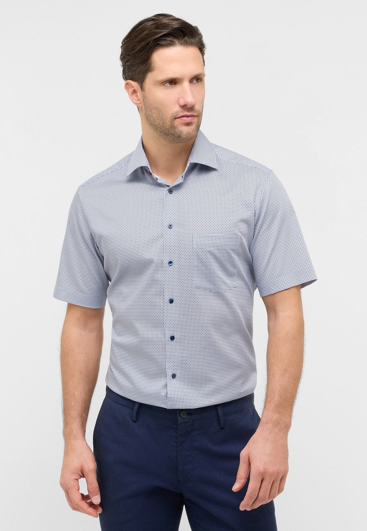 ETERNA Hemd Twill Kurzarm