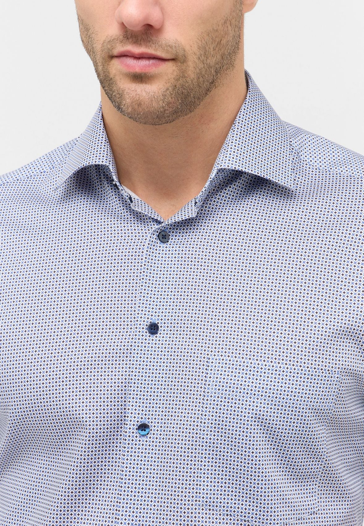 ETERNA Hemd Twill Kurzarm