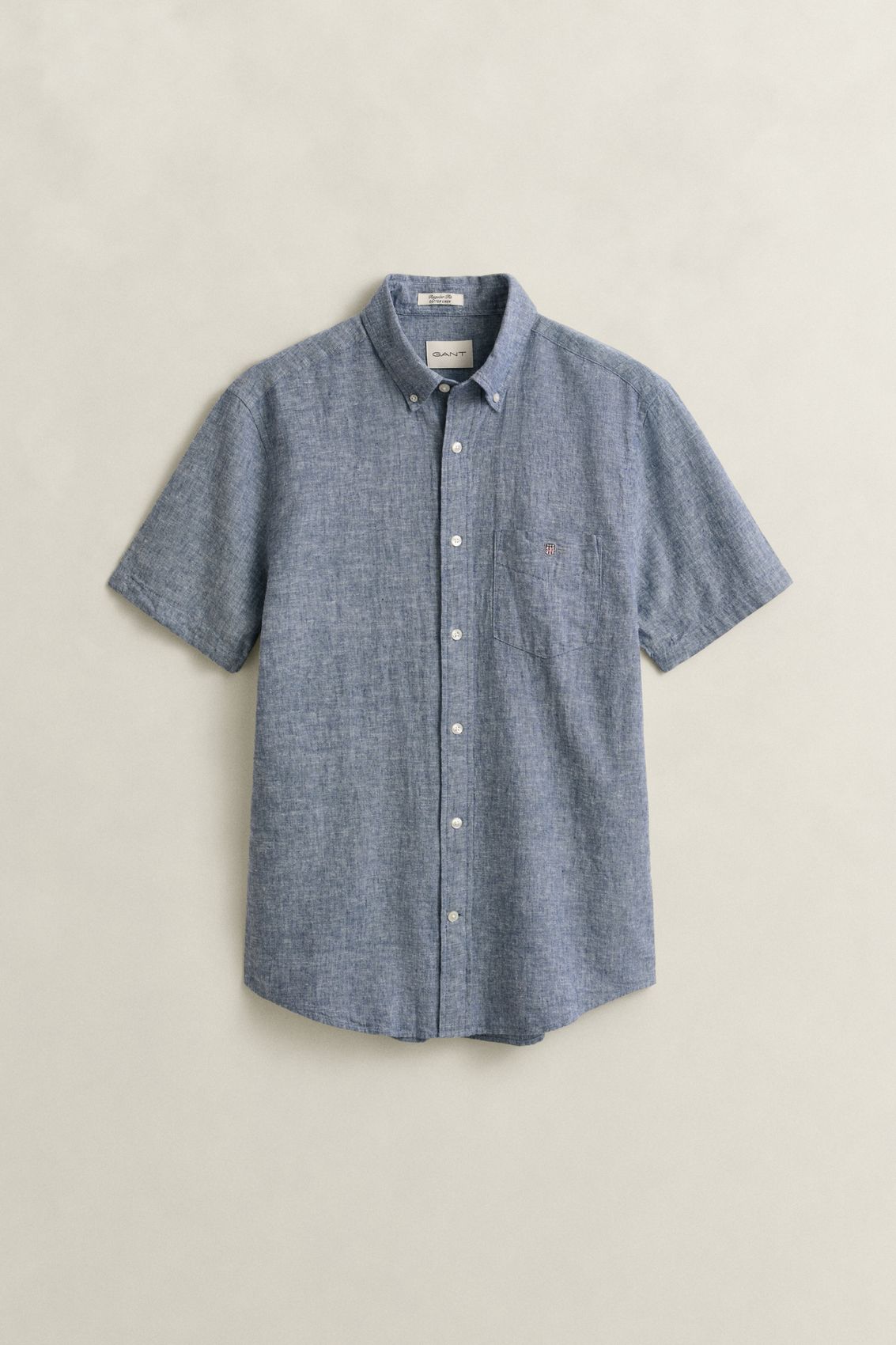 GANT Kurzarm-Hemd aus Leinenmix 5XL