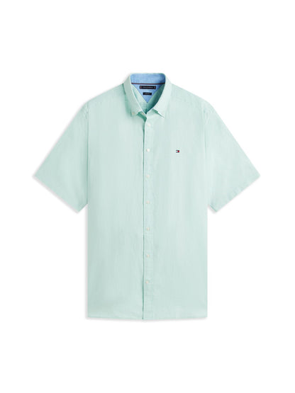 TOMMY HILFIGER BT- LINEN BLND SOLID SS RF S-B