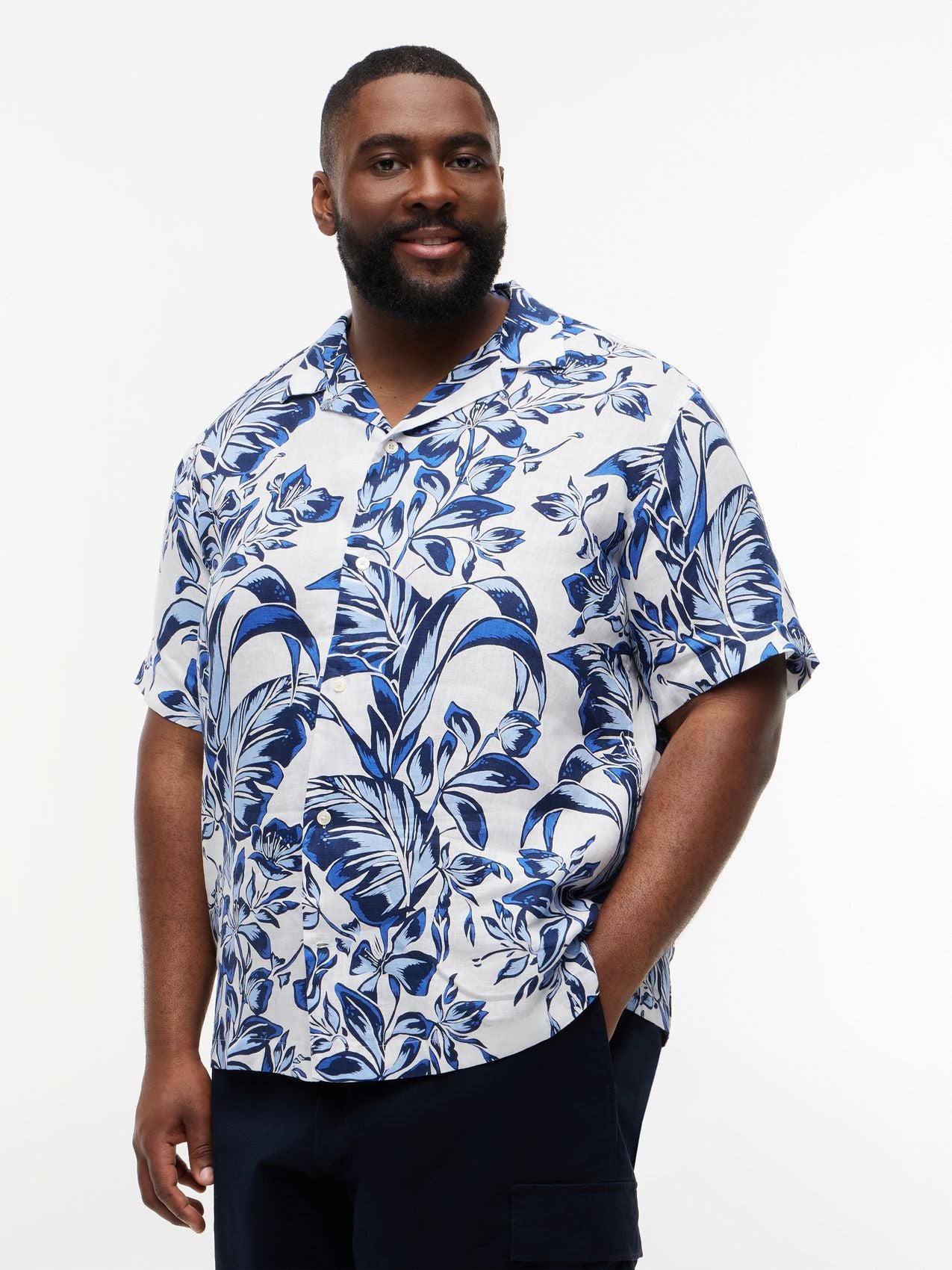 TOMMY HILFIGER BT-LINEN FLORAL AOP SS RF-B 1/2