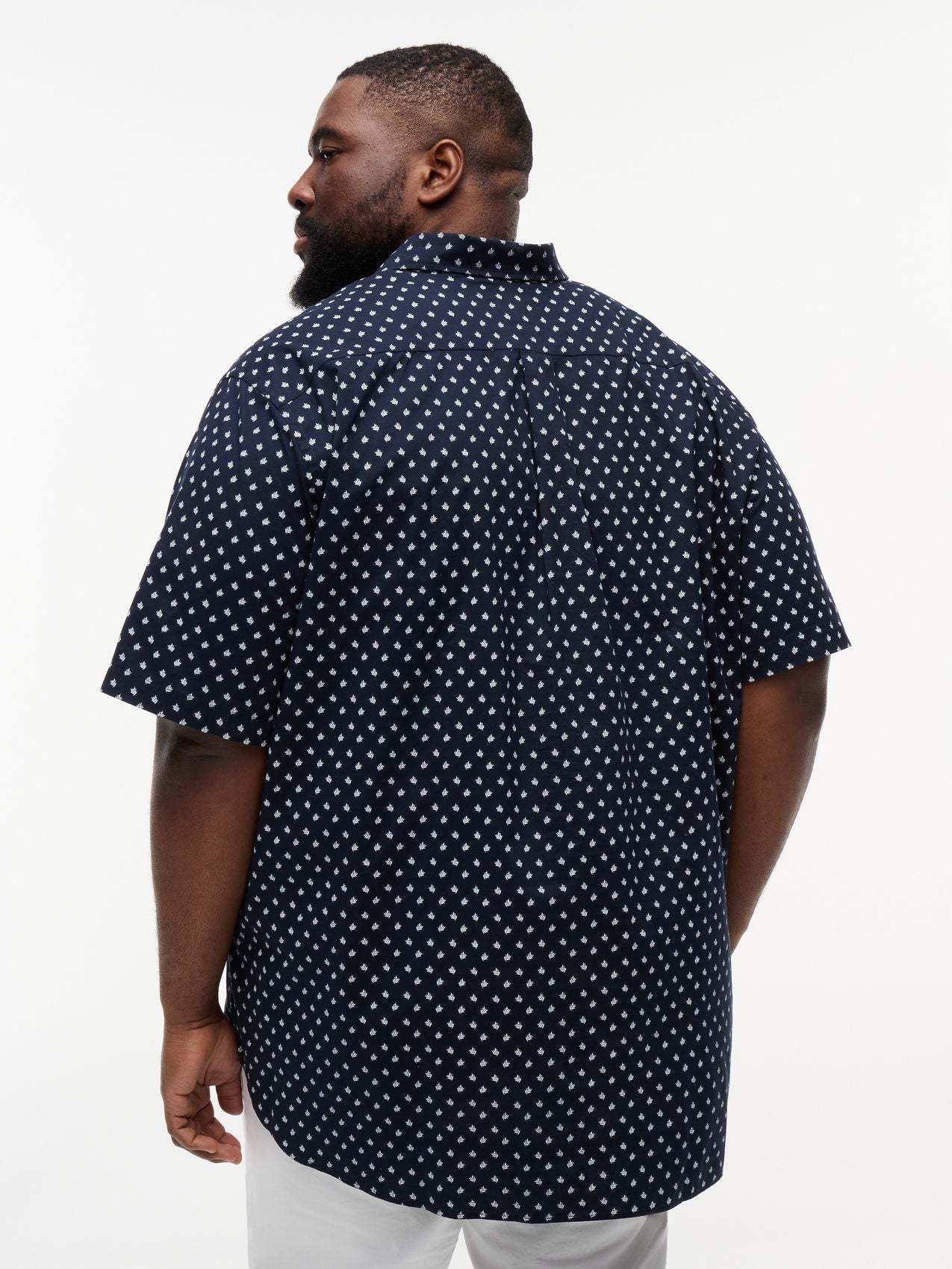 TOMMY HILFIGER BT--FLEX POPLIN PRT RF BD S/S-B