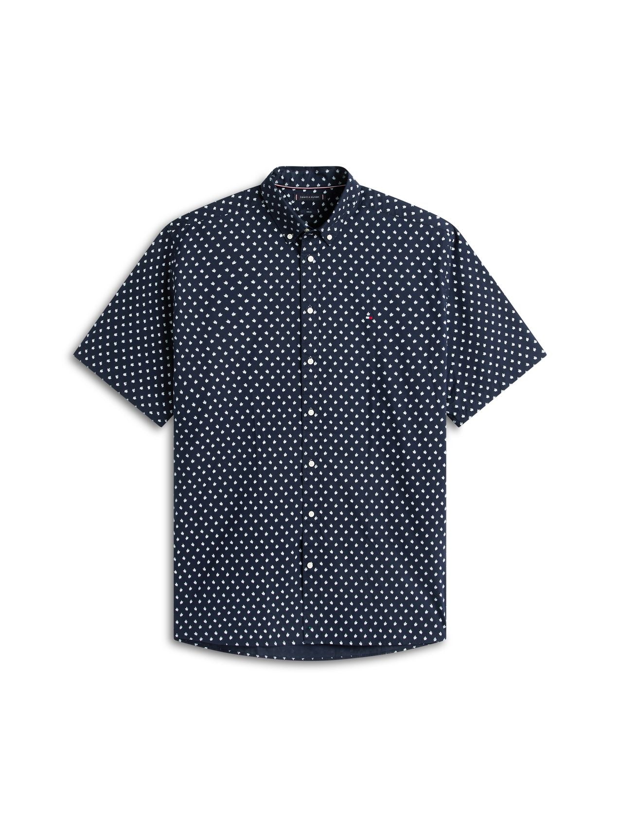 TOMMY HILFIGER BT--FLEX POPLIN PRT RF BD S/S-B
