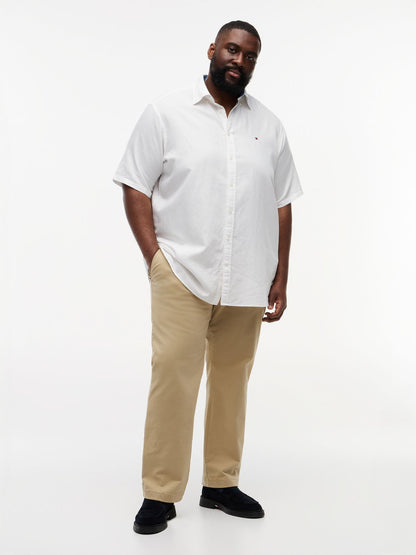 TOMMY HILFIGER BT- LINEN BLND SOLID SS RF S-B