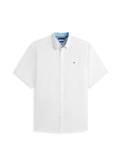 TOMMY HILFIGER BT- LINEN BLND SOLID SS RF S-B