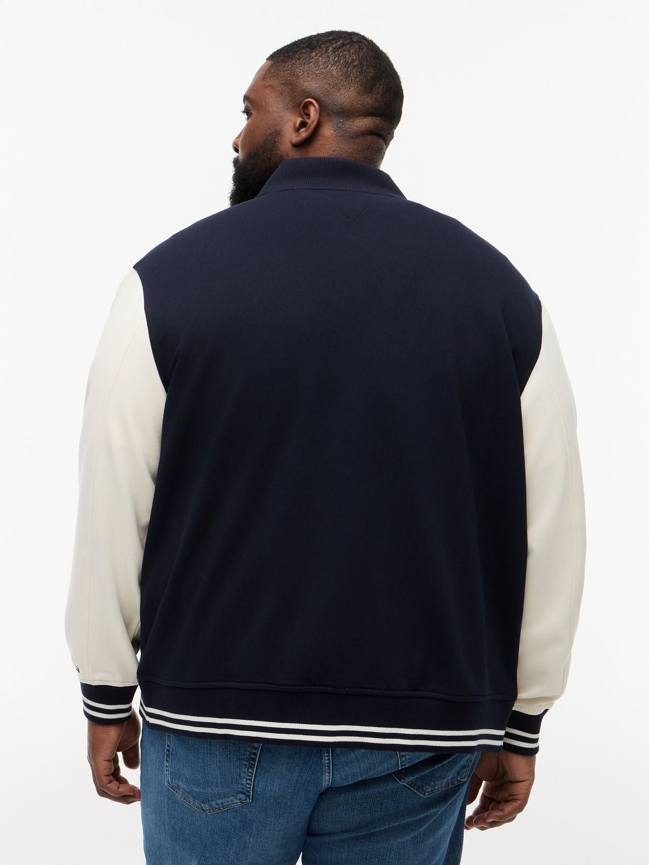 TOMMY HILFIGER Plus Logo Appliqué Colour-Blocked Bomber Jacket