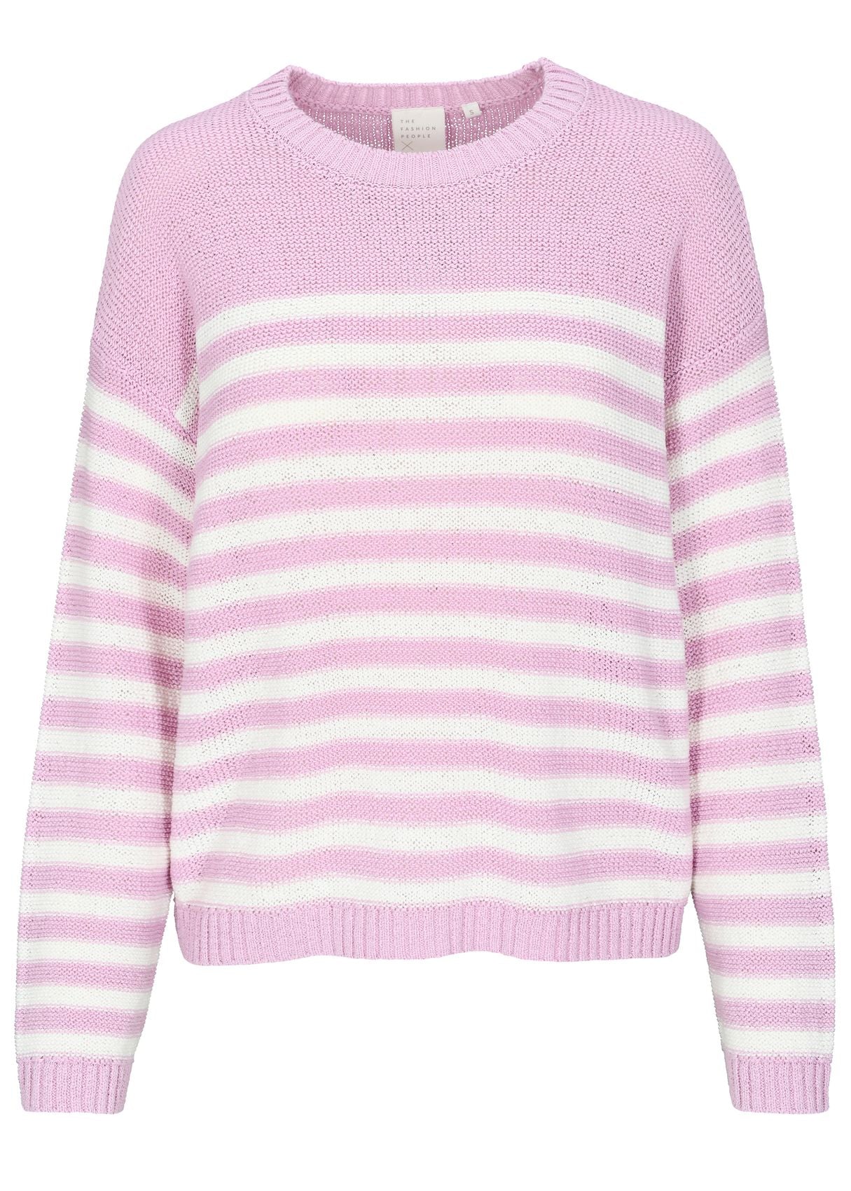 THE FASHION PEOPLE Striped tape yarn Pullover