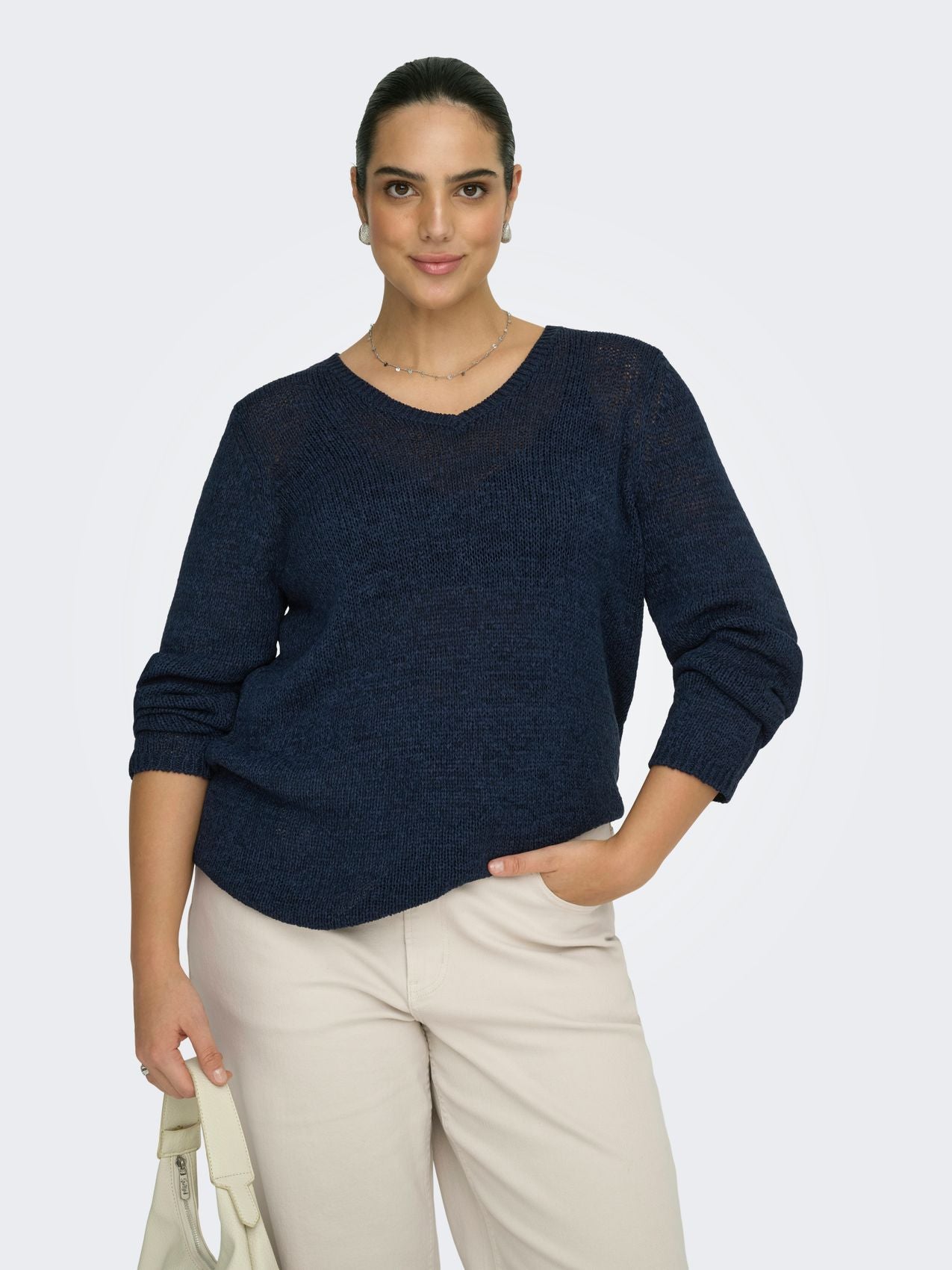CARGEENA L/S V-NECK KNT