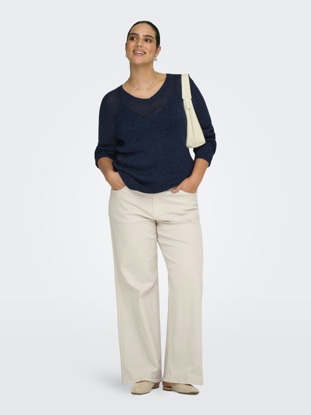 CARGEENA L/S V-NECK KNT