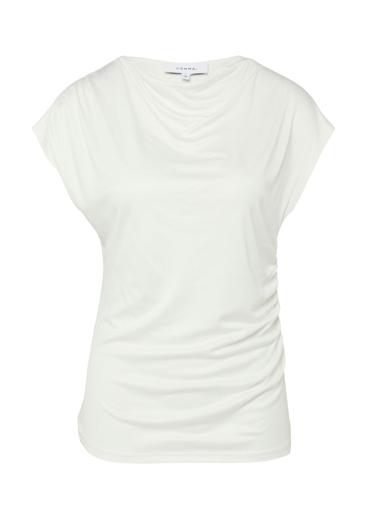 COMMA Viskose-Top mit Raffdetails
