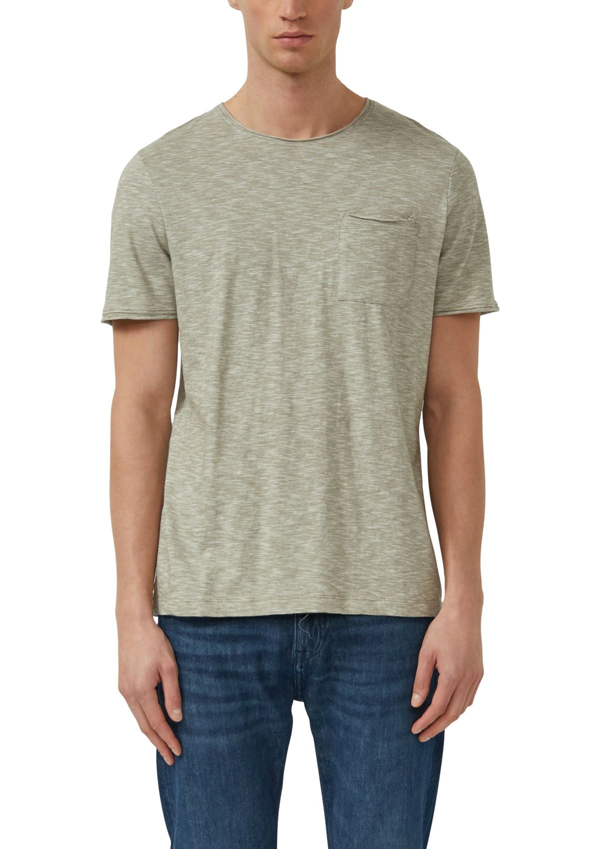 S.OLIVER T-Shirt mit Brusttasche und Rollsaum