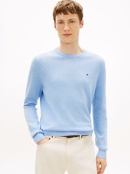 TOMMY HILFIGER Flag Embroidery Crew Neck Jumper