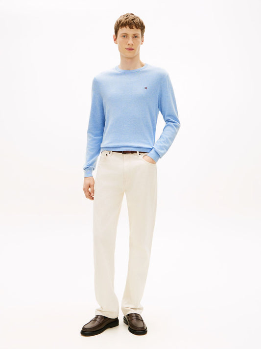 TOMMY HILFIGER Flag Embroidery Crew Neck Jumper