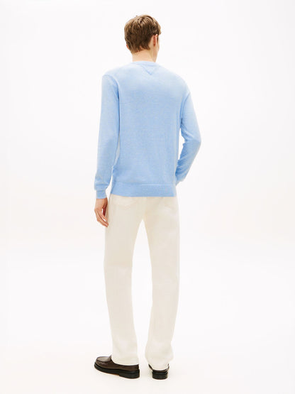 TOMMY HILFIGER Flag Embroidery Crew Neck Jumper
