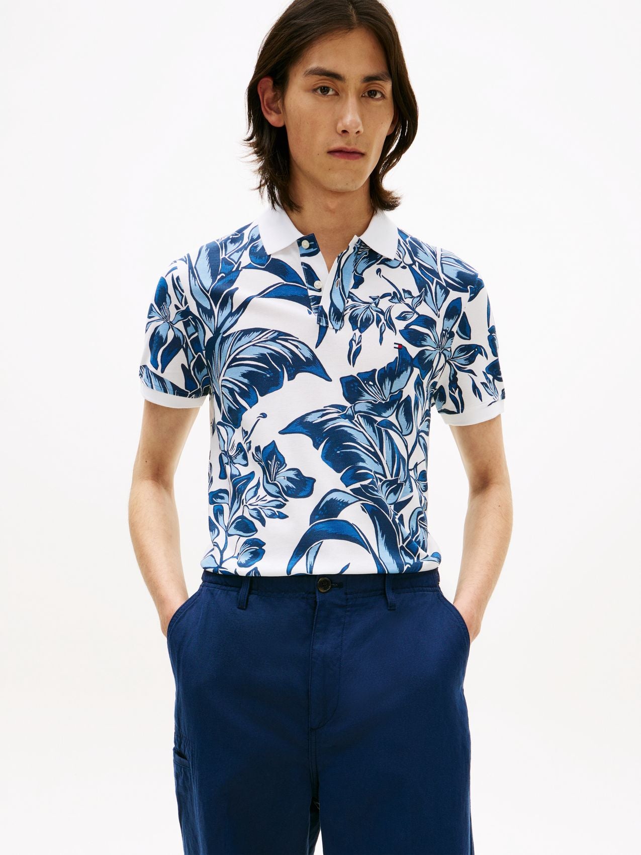 TOMMY HILFIGER FLORAL AOP REG POLO