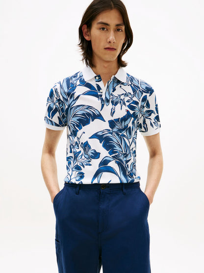 TOMMY HILFIGER FLORAL AOP REG POLO