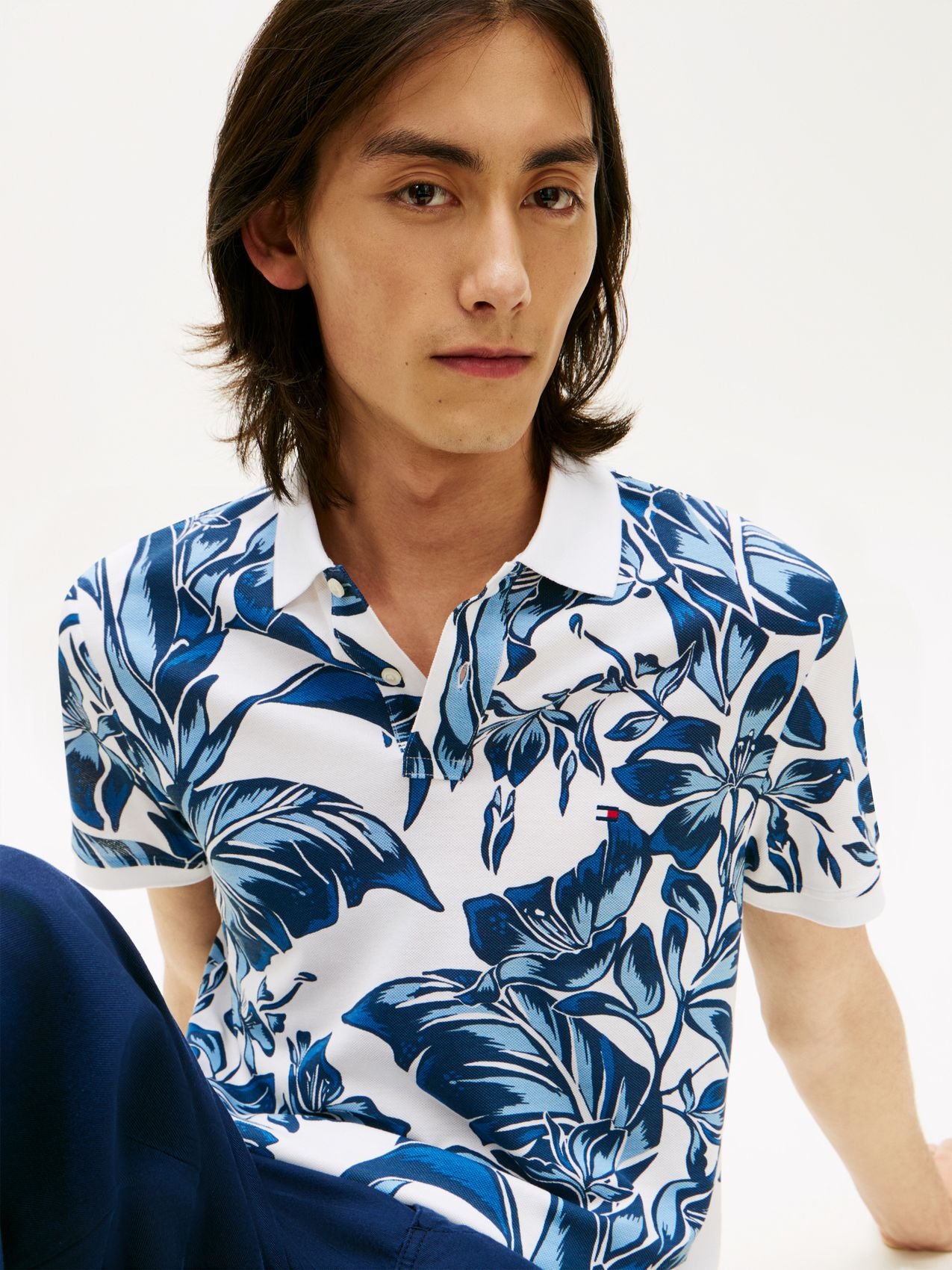 TOMMY HILFIGER FLORAL AOP REG POLO