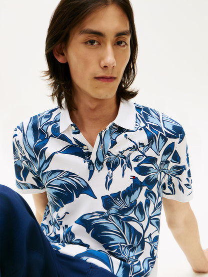 TOMMY HILFIGER FLORAL AOP REG POLO