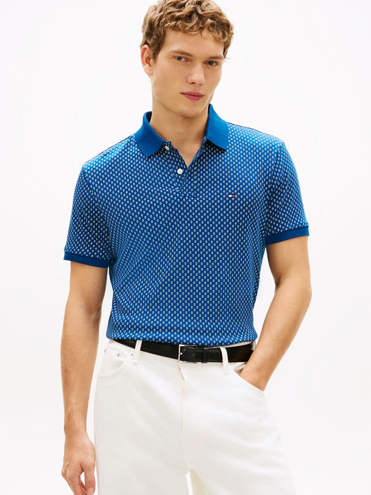TOMMY HILFIGER Regular Fit Print Polo Shirt L