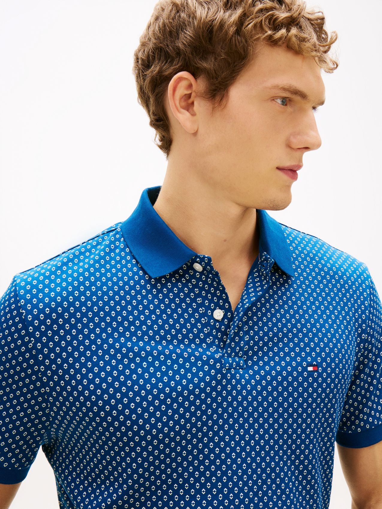 TOMMY HILFIGER Regular Fit Print Polo Shirt