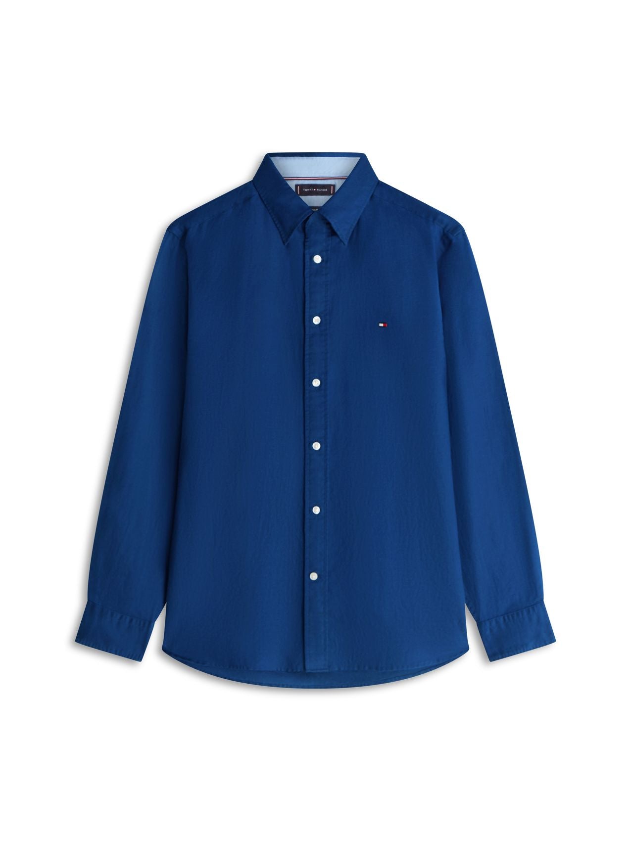 TOMMY HILFIGER Regular Fit Linen Blend Button-Down Shirt