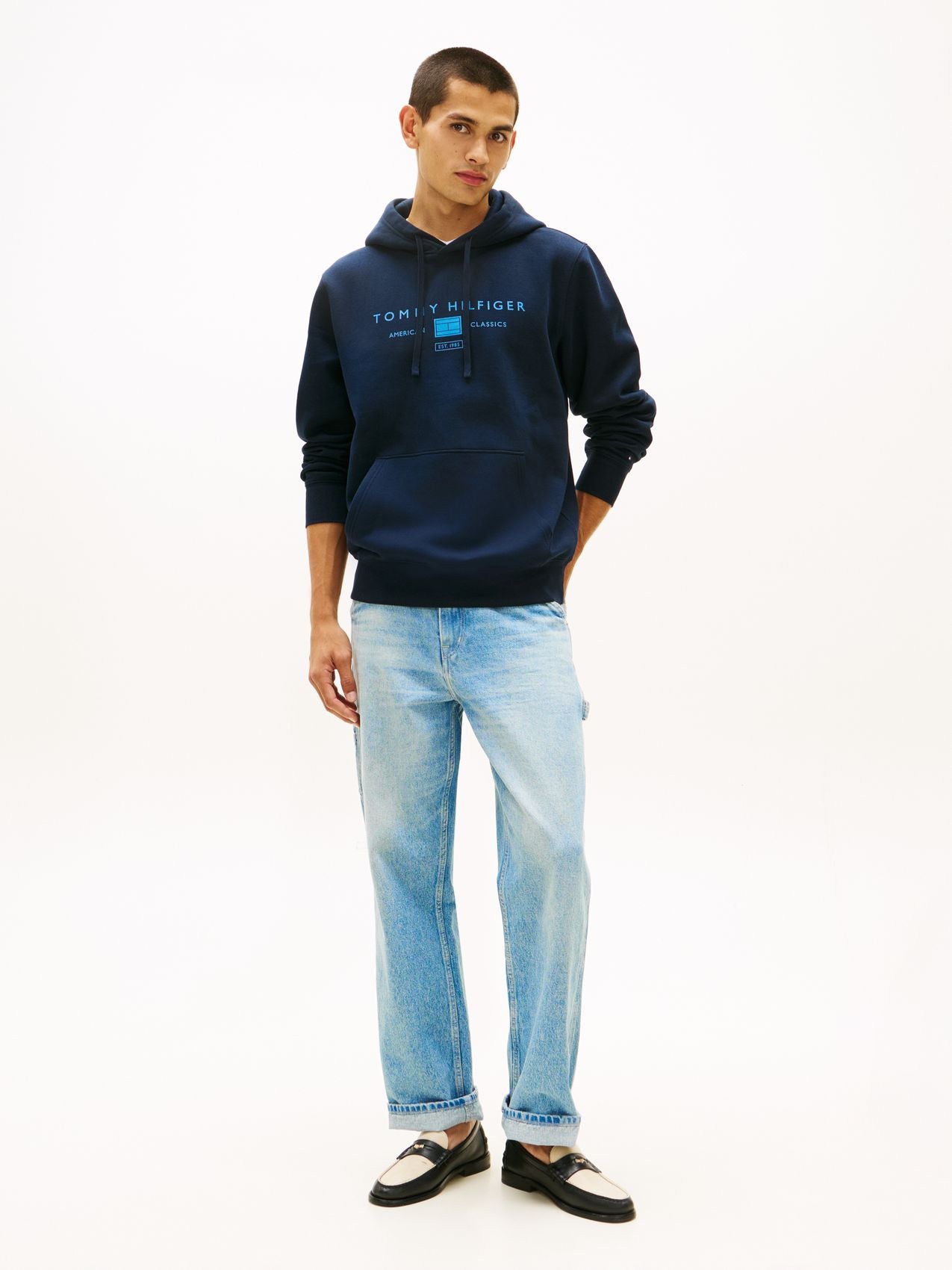 TOMMY HILFIGER Hoodie mit TH-Logoprint