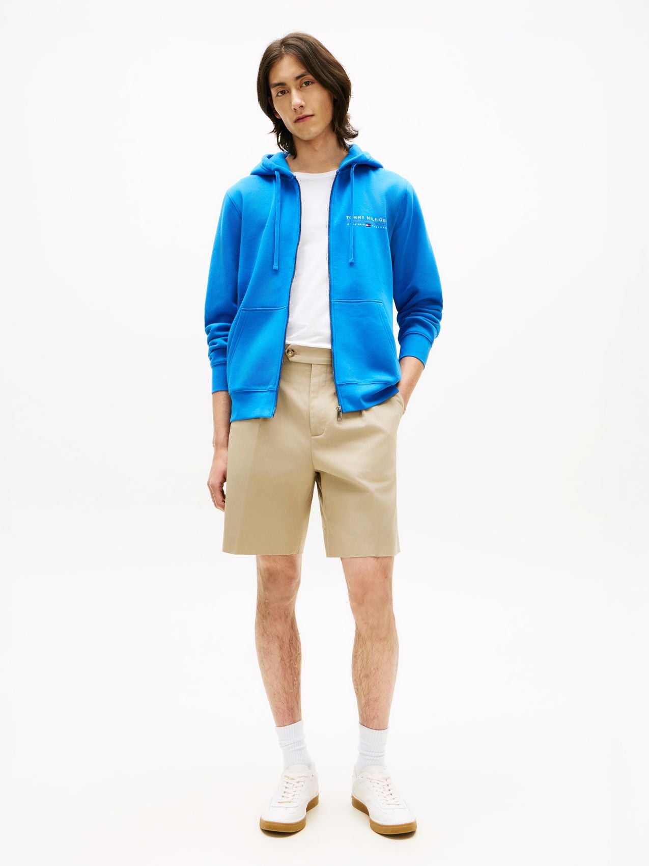 TOMMY HILFIGER Logo Terry Zip-Thru Hoody