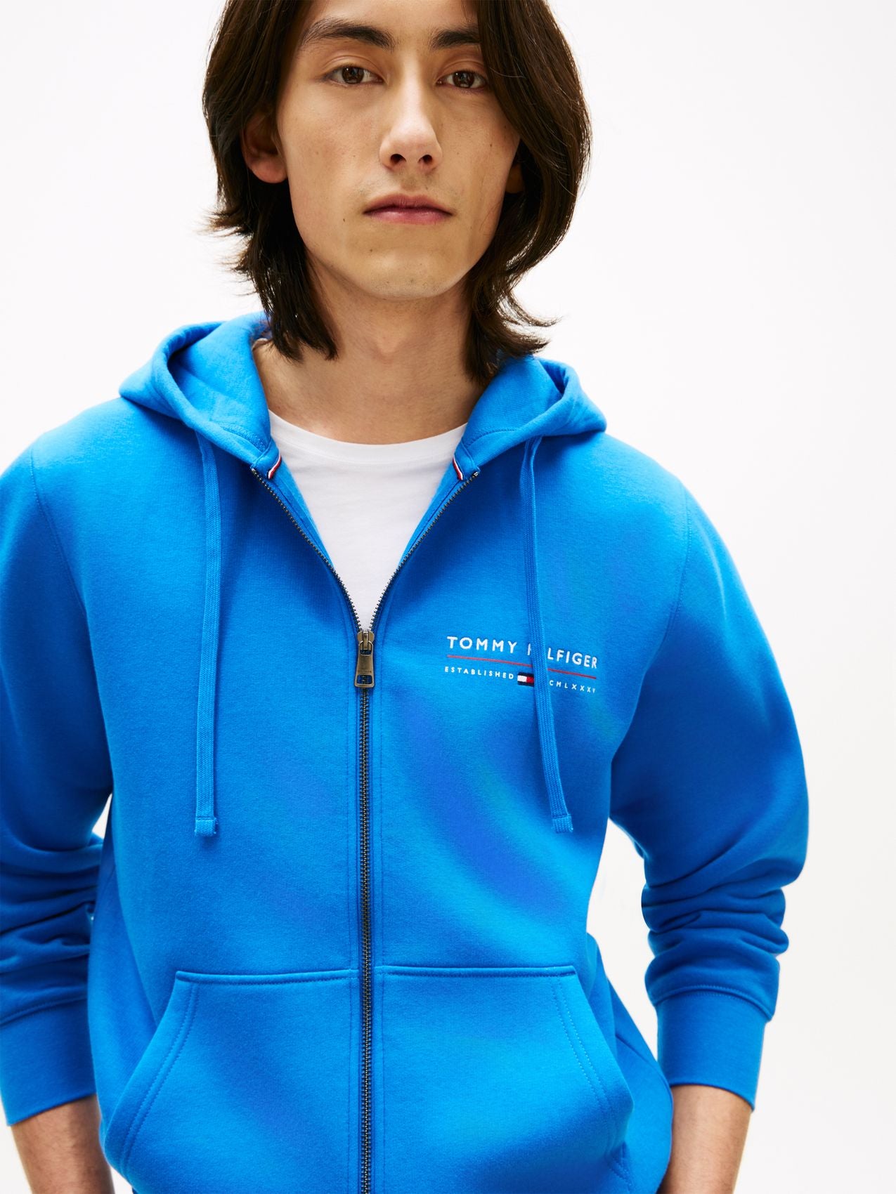 TOMMY HILFIGER Logo Terry Zip-Thru Hoody