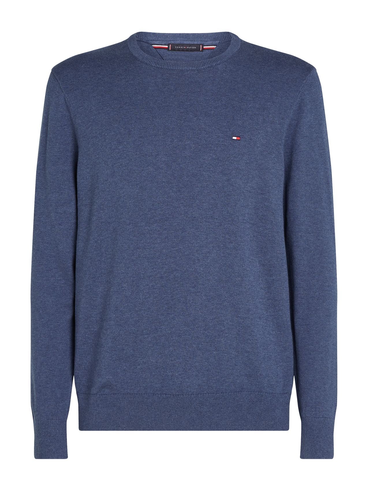 TOMMY HILFIGER Flag Embroidery Crew Neck Jumper