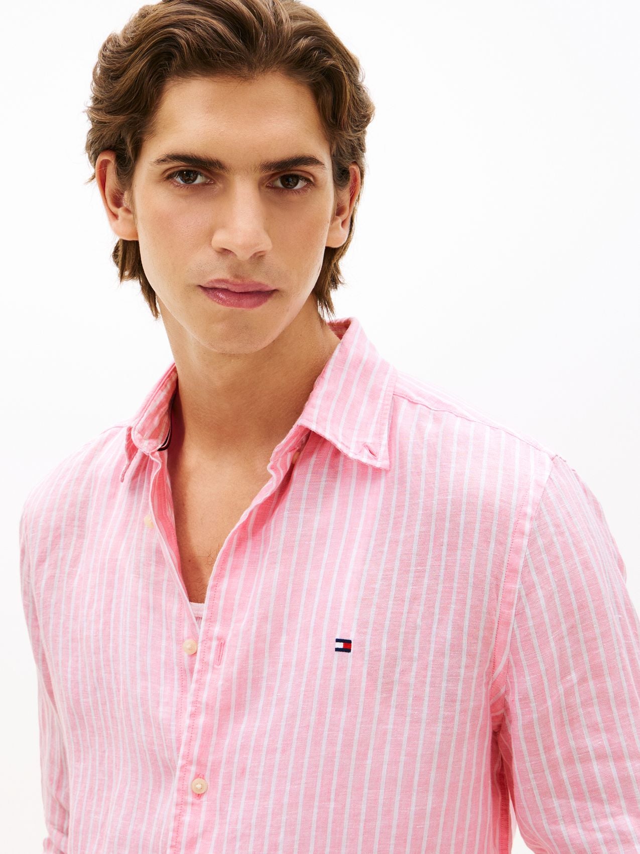 TOMMY HILFIGER Leinenhemd mit Bengal-Streifen