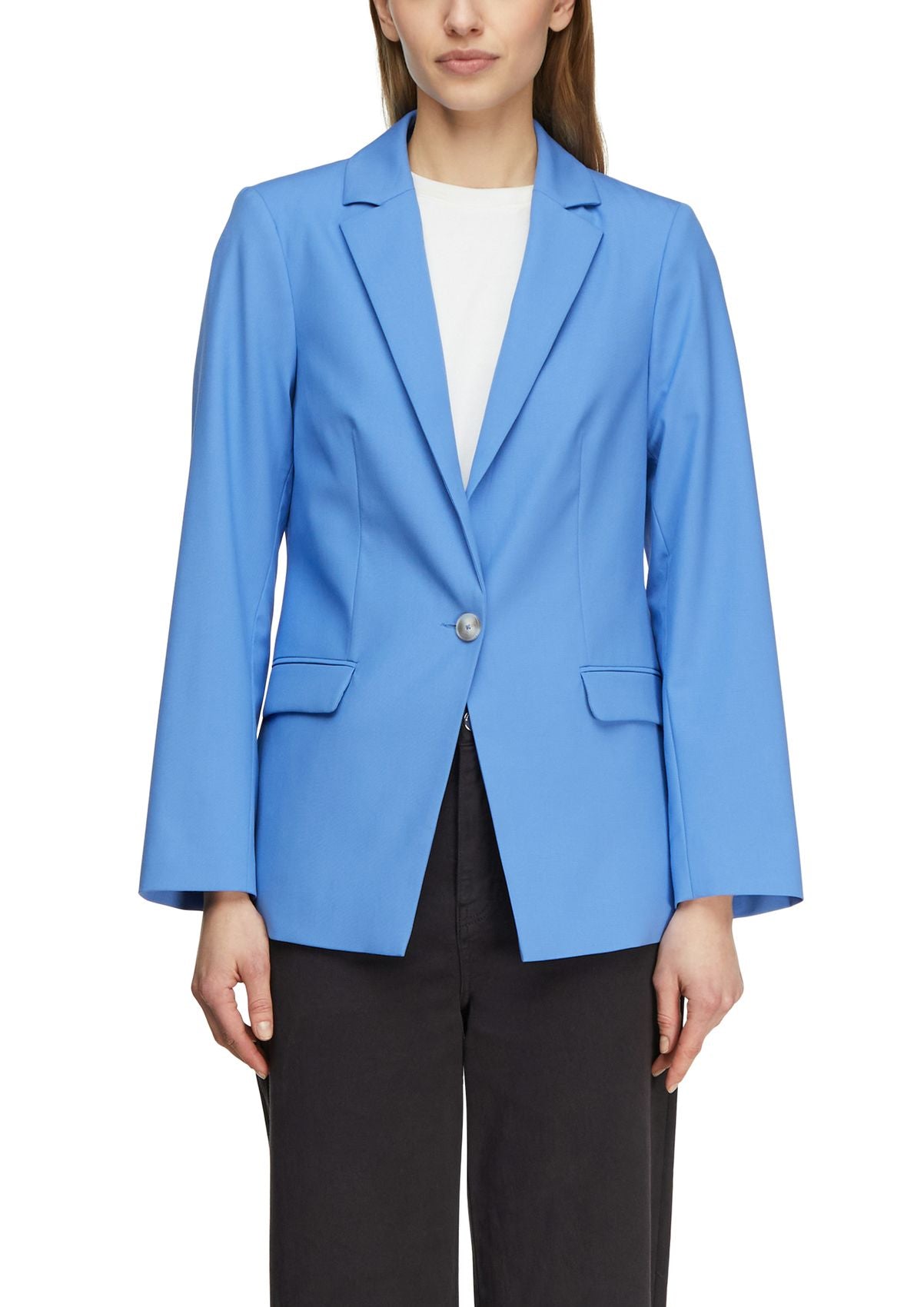 COMMA Viskose Stretch Ein-Knopf Blazer